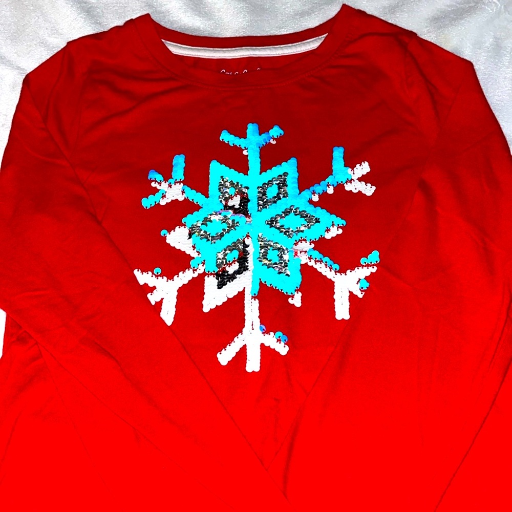 Snowflake Cat& Jack Long Sleeve.